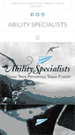 Mobile Screenshot of abilityspecialists.com